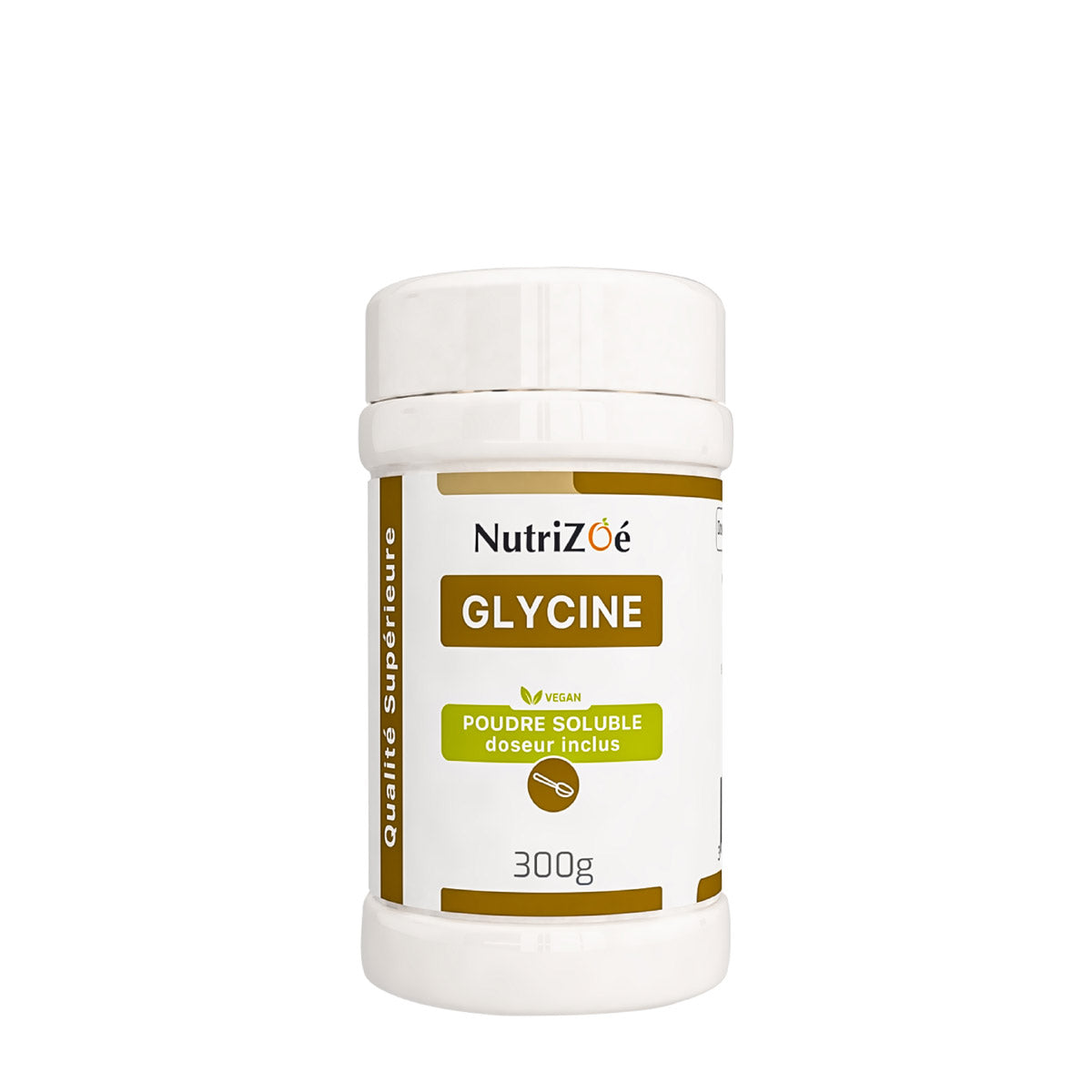 Glycine végane | poudre soluble | Format 300g | acide aminé | Nutrizoé