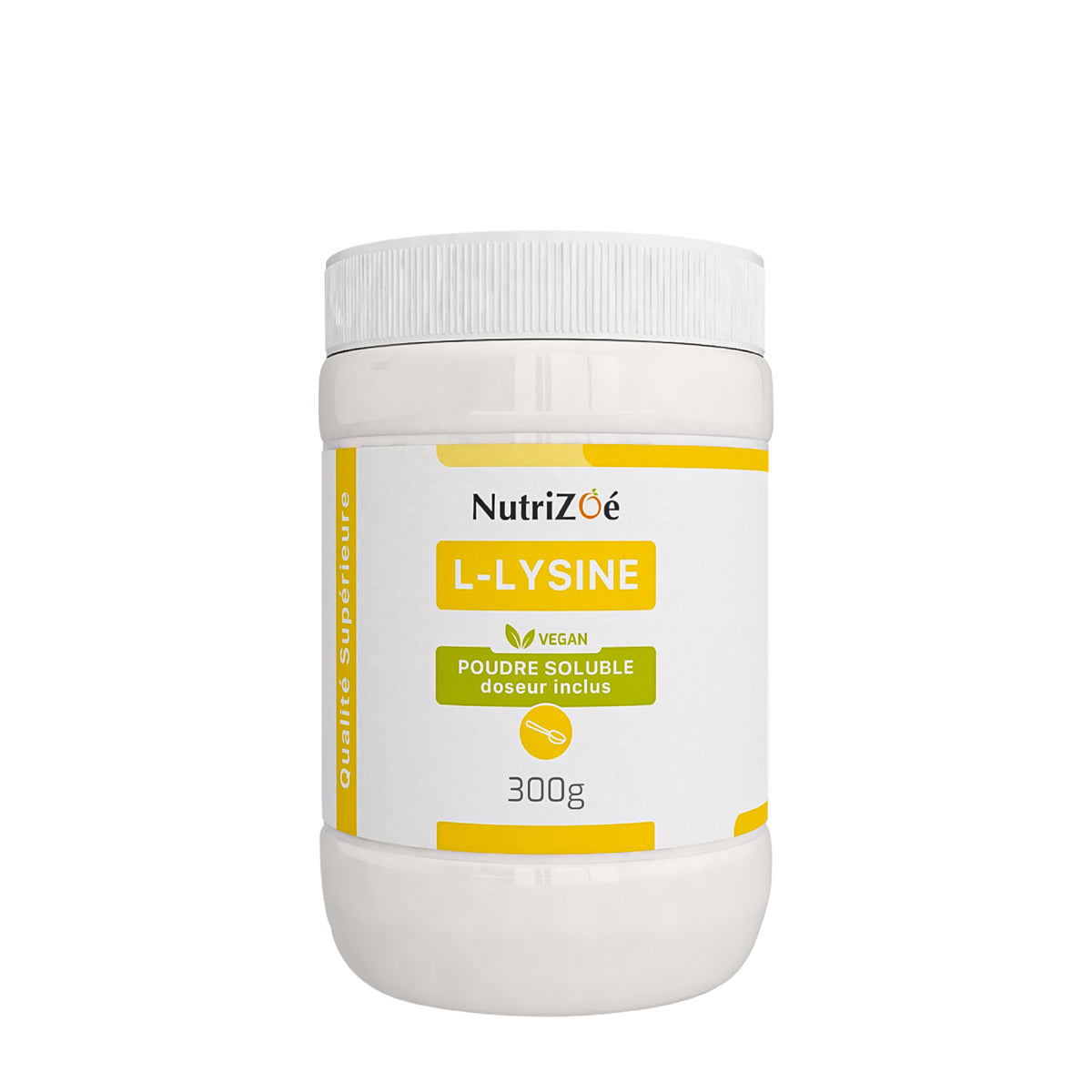 L-Lysine végane d'origine végétale | poudre soluble | Format 300g | acide aminé | Nutrizoé