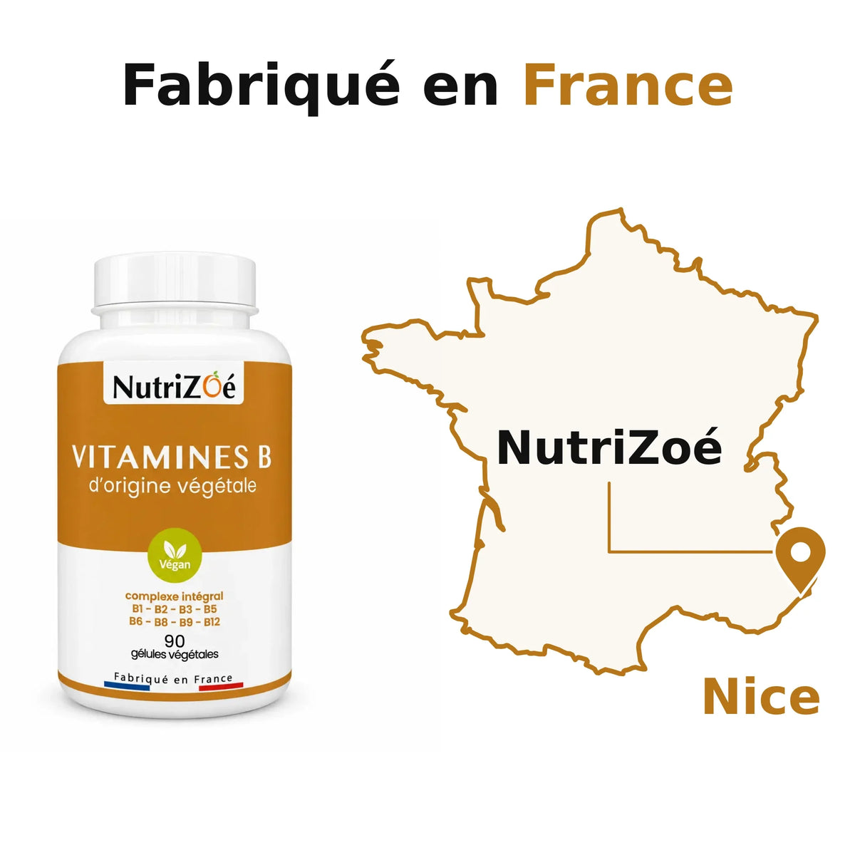 Vitamines B complexe intégral | complexe vitamines b fabrique en france nutrizoe nutrizoe nice