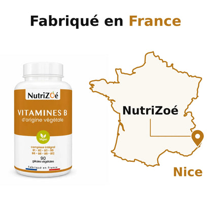 Vitamines B complexe intégral | complexe vitamines b fabrique en france nutrizoe nutrizoe nice