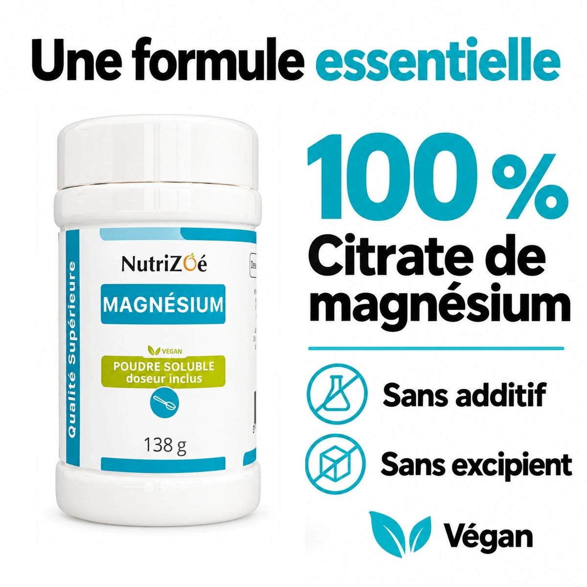 Magnésium citrate en poudre | magnesium citrate 138g 02 composition
