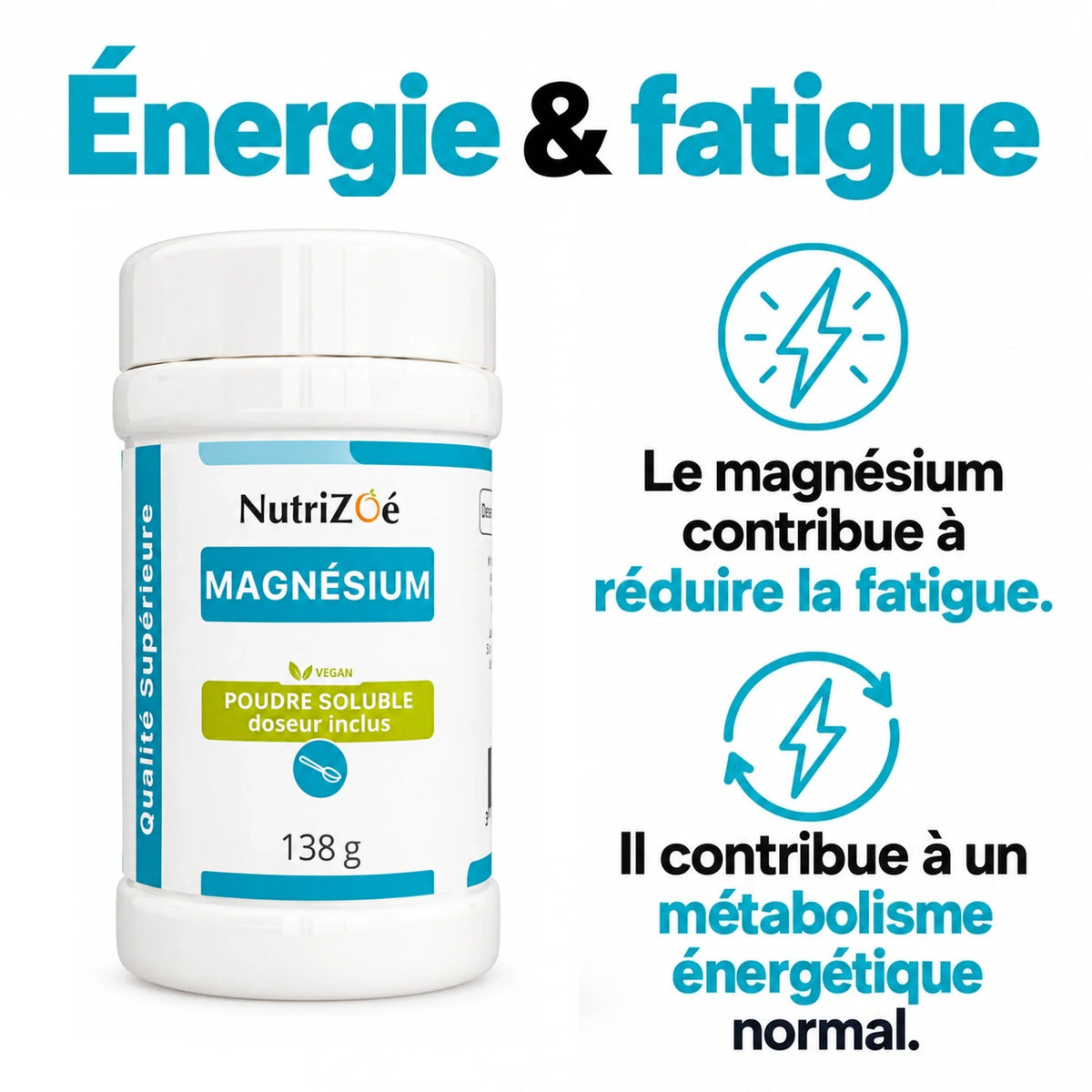 Magnésium citrate en poudre | magnesium citrate 138g 04 energie fatigue