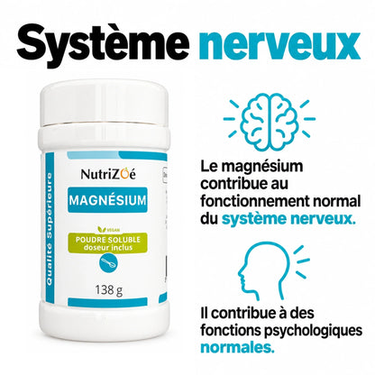 Magnésium citrate en poudre | magnesium citrate 138g 06 systeme nerveux