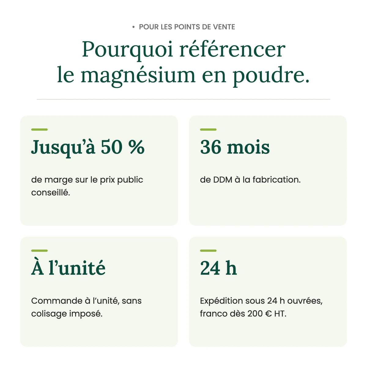Magnésium en poudre | Pourquoi le référencer en point de vente
