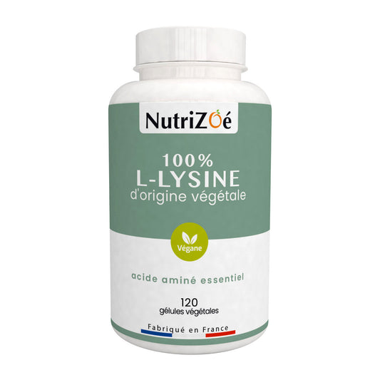L-Lysine en gélules végane d'origine végétale | acide aminé | Nutrizoé