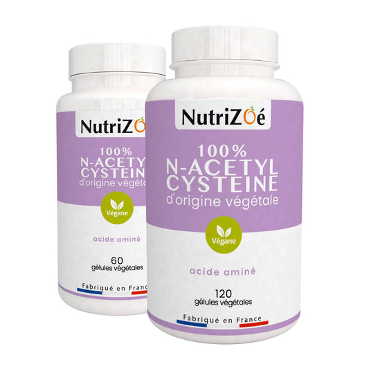 NAC végane N-Acetyl cysteine en gélules | Nutrizoé
